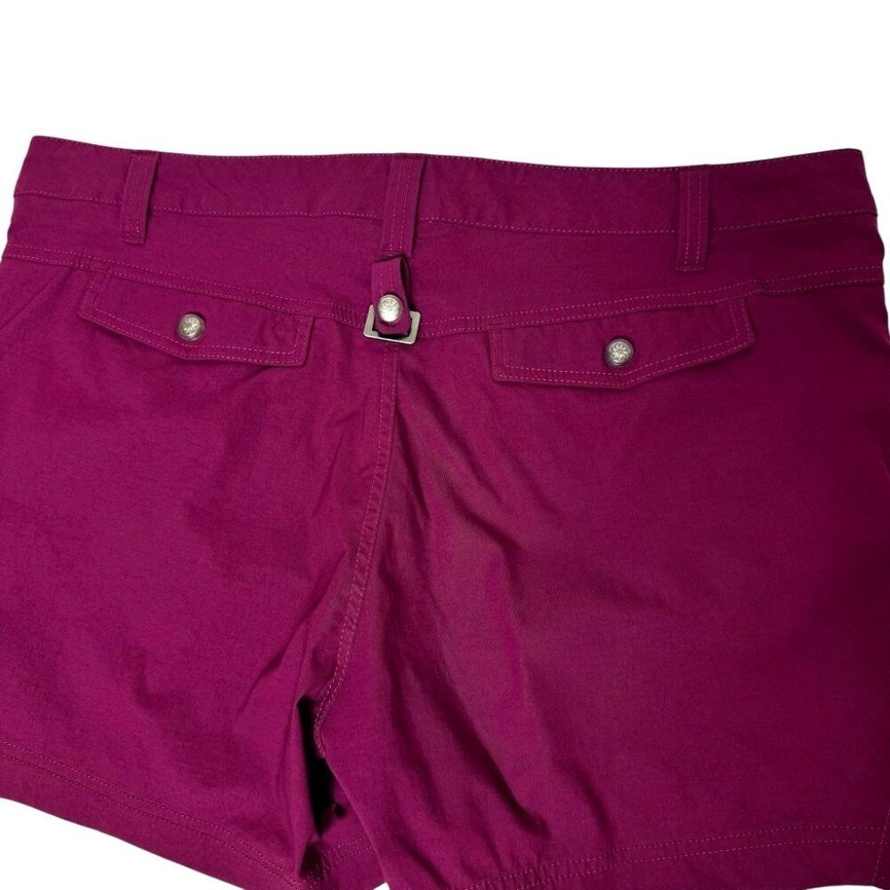 Athleta Dipper Shorts Pink Purple Size 16 Quick Dry 4" Inseam Pockets Casual - Picture 9 of 16